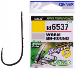 Крючки Owner Worm BH-Round 56537 №6