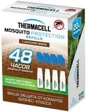 Набор запасной Thermacell (4 газовых картриджа + 12 пластин) с запахом земли