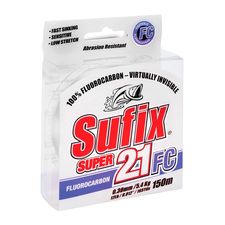 Леска Sufix Super 21 Fluorocarbon  150 м 0.14 мм 2кг