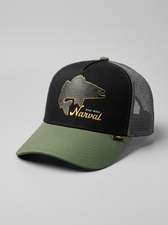 Кепка с сеткой Narval Fishing Mesh Cap Stay Wild Map Patch Black&Green/Grey
