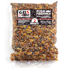 Зерновая смесь GBS Baits № 2 (Кукуруза, конопля,
пшеница) 1.0кг