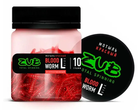 Мотыль искусственный ZUB BLOODWORM, красный