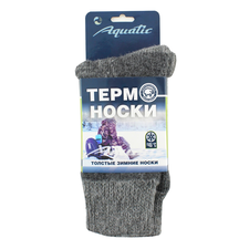 Термо-носки Aquatic ТН-07C (до -45С, цвет: серый, размер: 41-43)