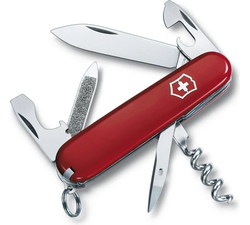 Нож перочинный VICTORINOX Sportsman, 84 мм, 13 функций, красный 0.3803