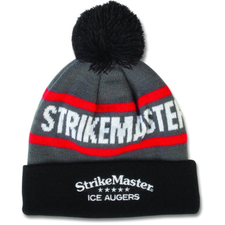 Шапка с помпоном StrikeMaster Black Grey Red Art: SMBEANIE2