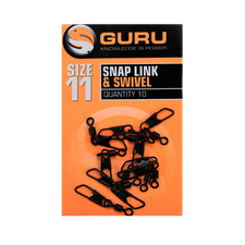 GURU Вертлюг с карабином Swivel Snap Link №11 Art: GSLS