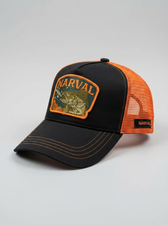 Кепка с сеткой Narval Fishing Mesh Cap The Hit Patch Black/Orange
