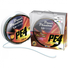 Плетенка Power Phantom PE4 150m 0.22mm Multicolor