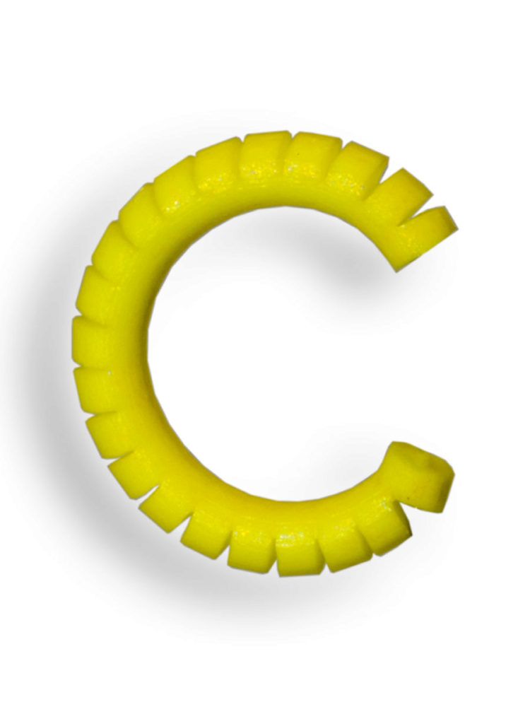 Кембрик сегментированный 0,3/1,2 Жёлтый Fluo 0.5 мет.