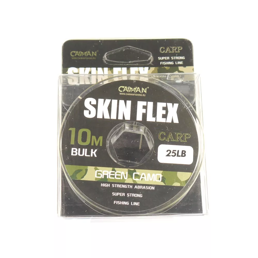 Поводковый материал Caiman Skin Flex в оплетке Камуфляж 10м 25lbs 215867