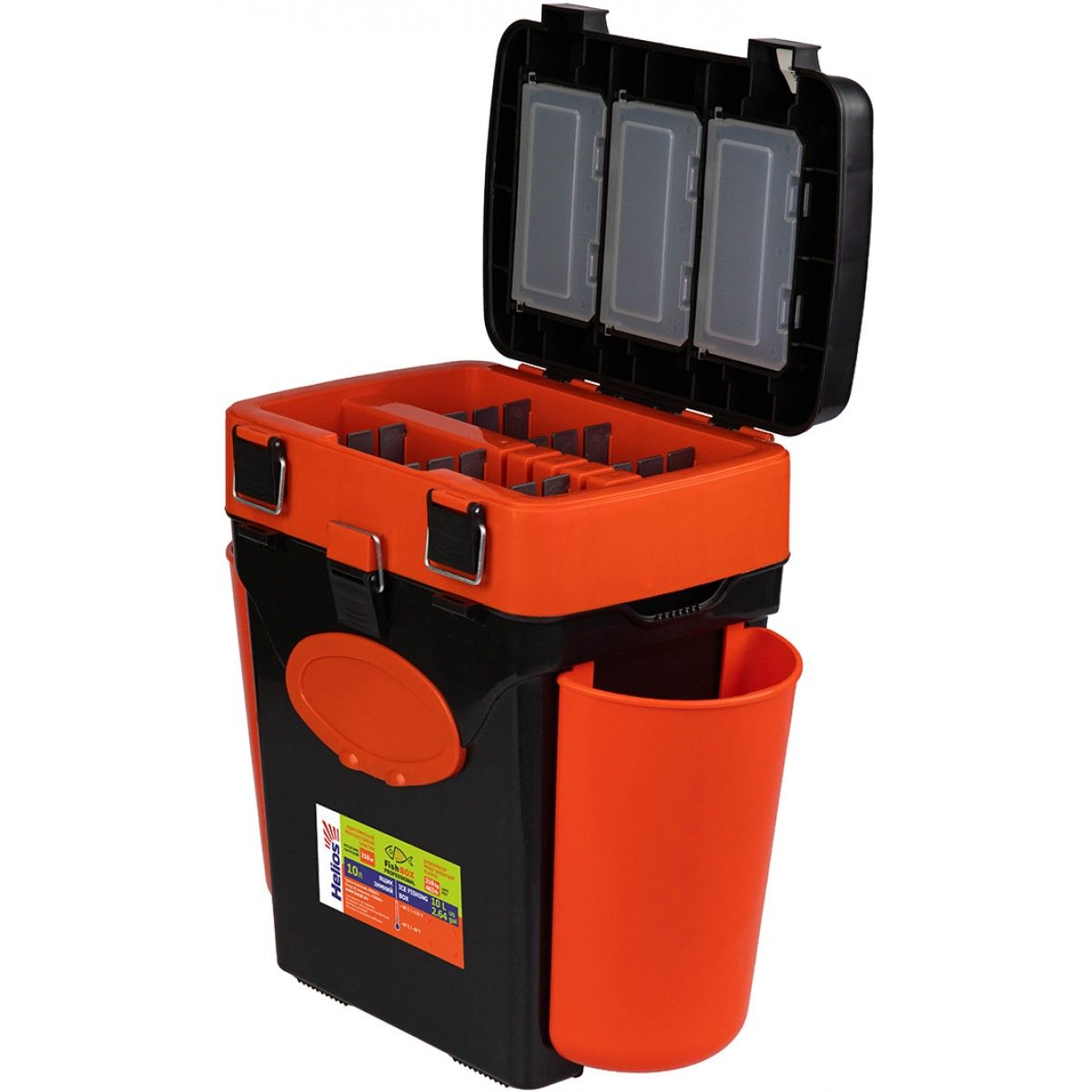 Ящик Зимний Helios FishBox 10л. Красный