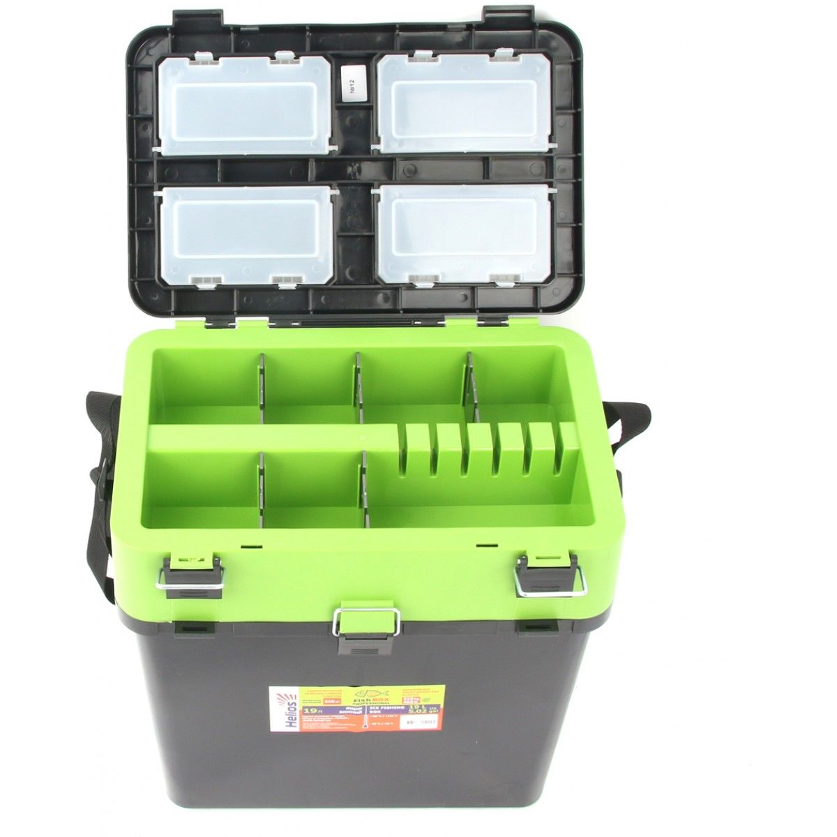 Ящик зимний Helios FishBox 19л. Зеленый