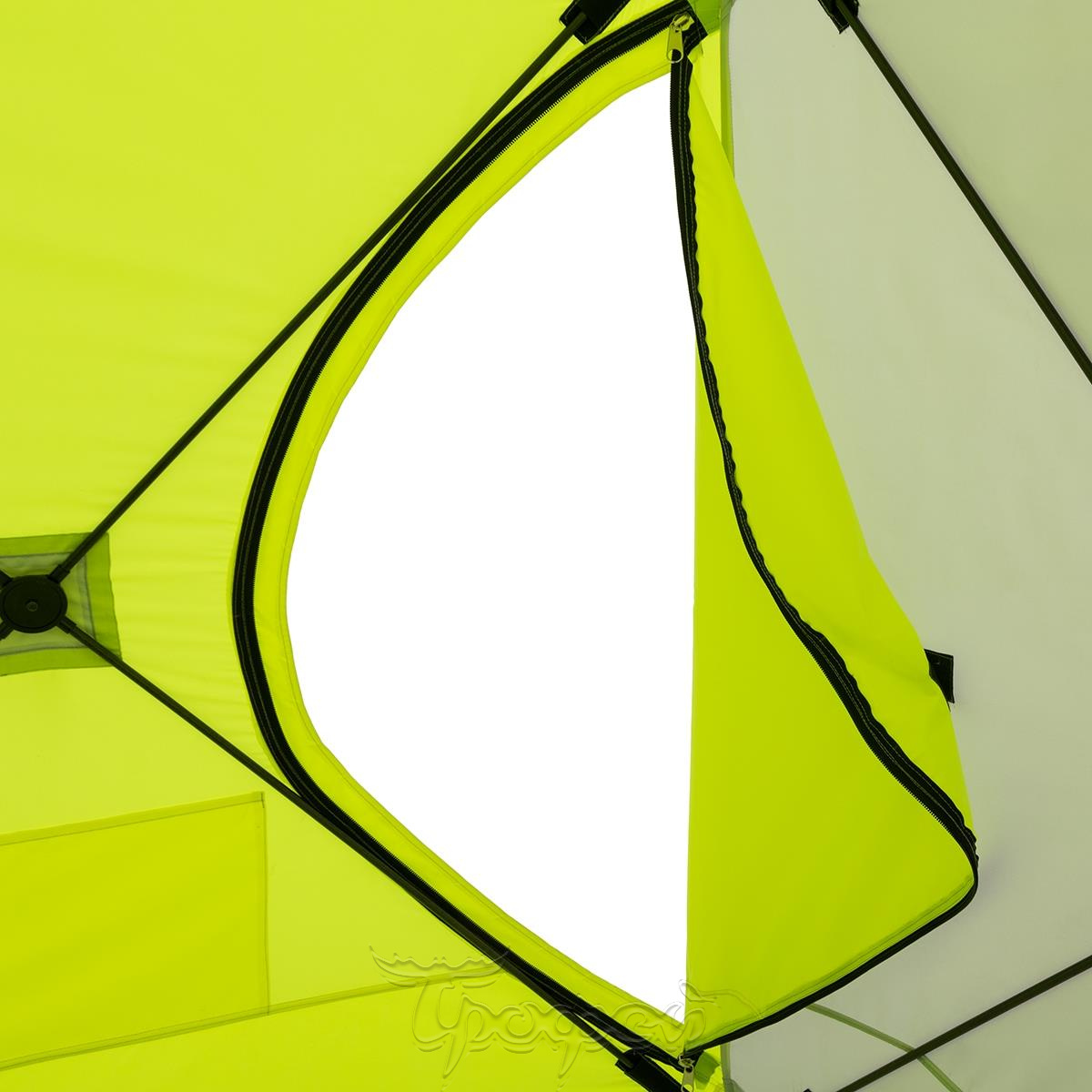 Палатка зимняя КУБ PREMIER 1.8x1.8m Yellow/lumi/grey Art:PR-ISC-180YLG