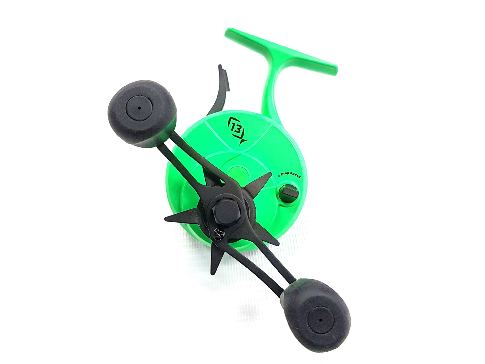 Катушка зимняя 13 Fishing Black Betty Free Fall Ghost Radioactive Pickle Ice Reel Left Hand