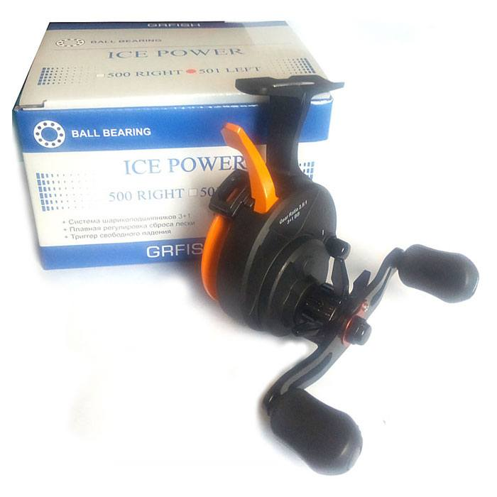 Катушка зимняя GRFish ice Power Пластик 501 Лев.