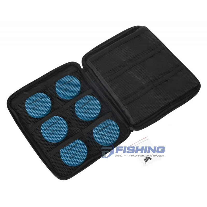 Поводочница-органайзер Flagman Soft Rig Case & Accessories Case 6 Eva Spools 27x22x3см Art: ACS