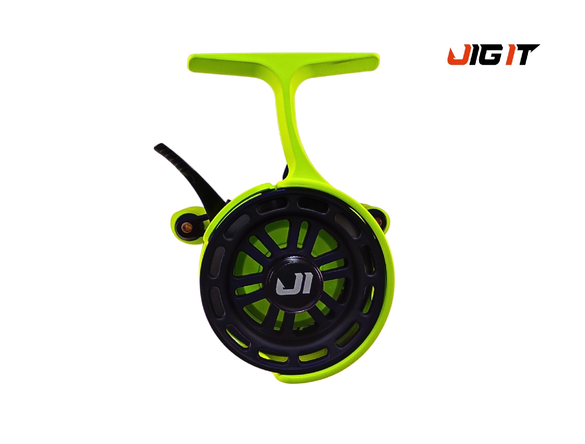 Катушка зимняя Jig It Team Dubna Vib Special G2 LIME, правая рука