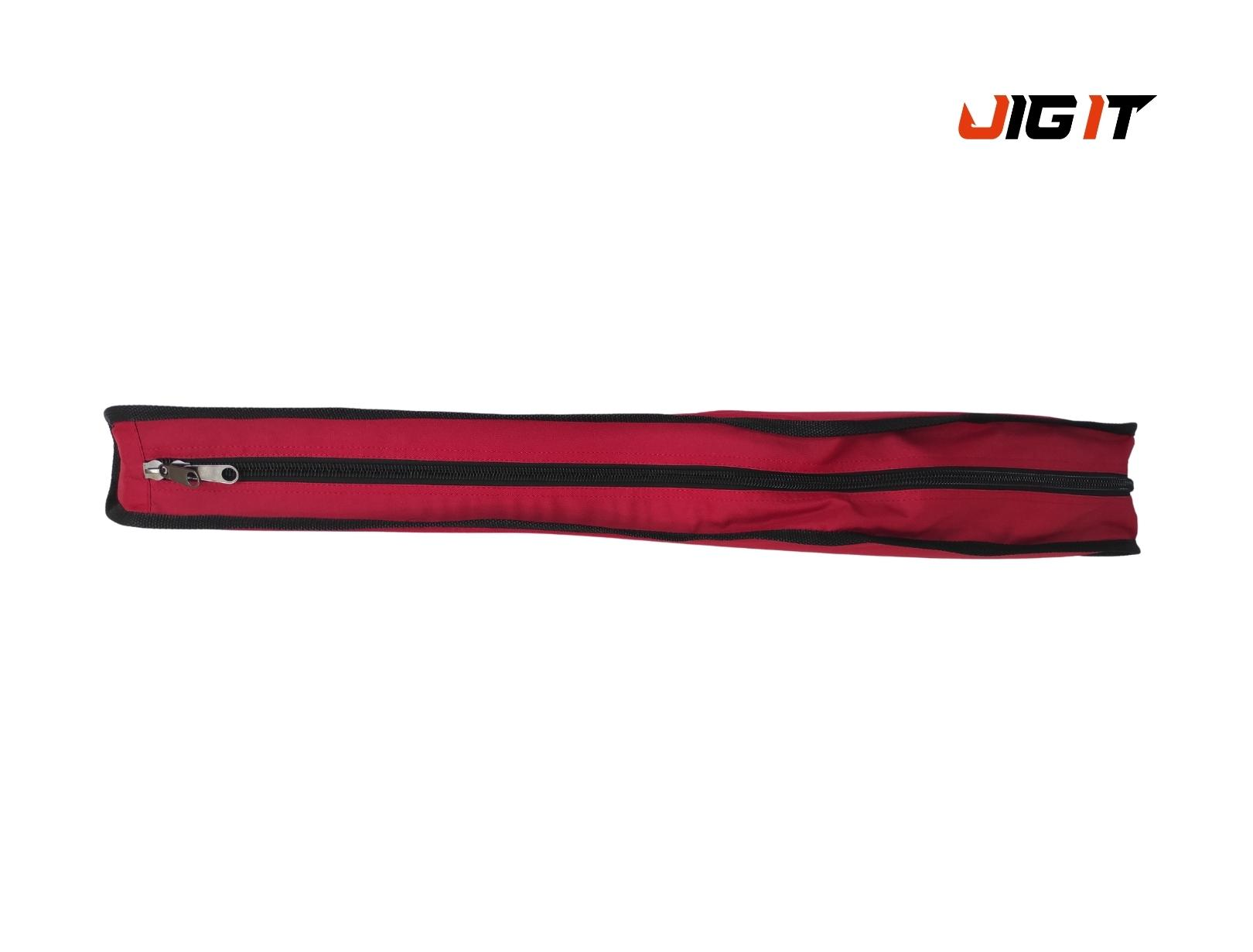 Чехол Jig It полужесткий для зимних удилищ, RED l=80 см
