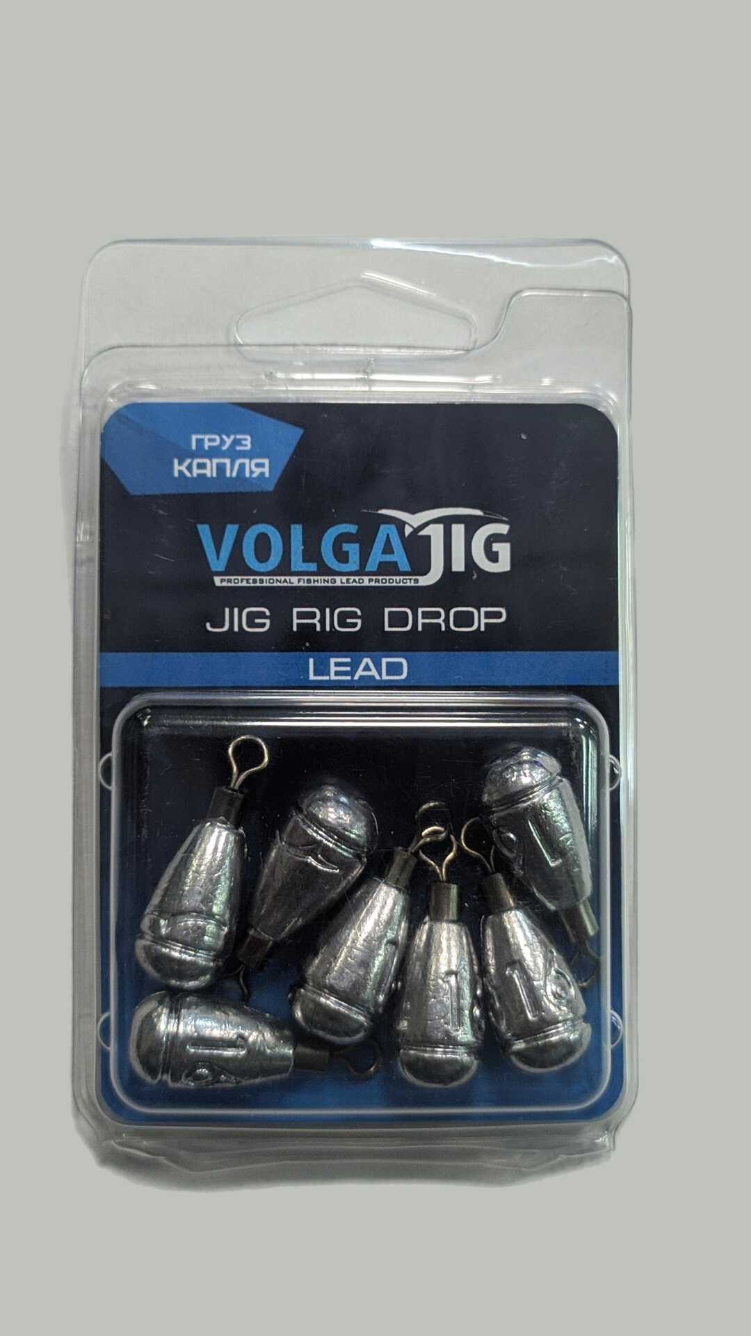 Груз с вертлюгом VolgaJig "Капля" 16 гр. уп.7шт.