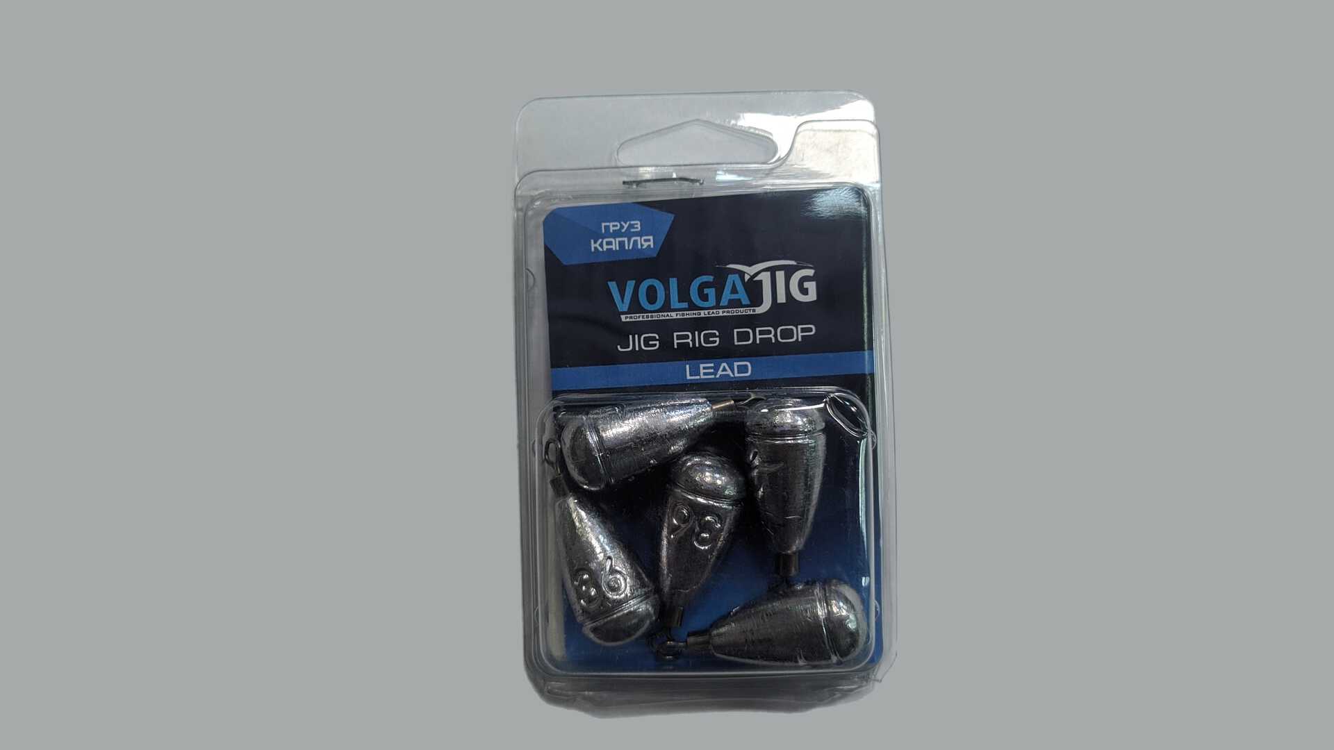 Груз с вертлюгом VolgaJig "Капля" 36 гр. уп.5шт.