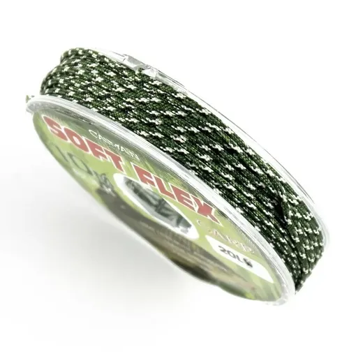 Лидкор без сердечника Caiman Soft Flex Olive 10m 25lbs 215860