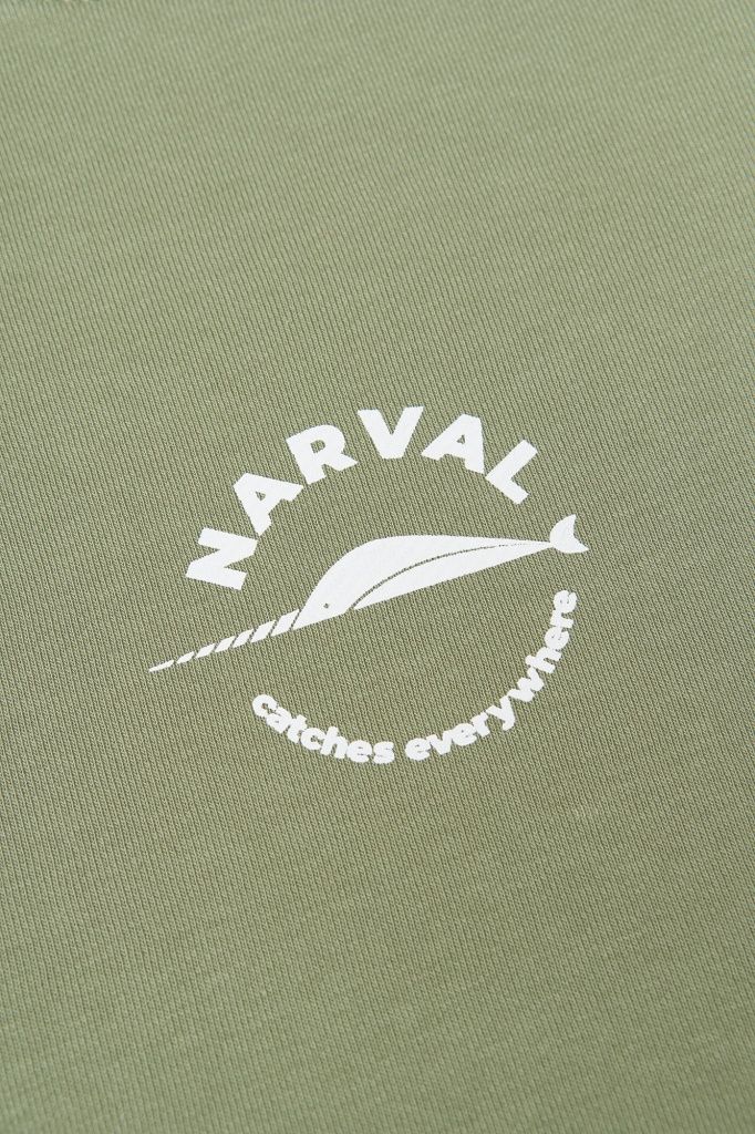 Толстовка Volga Baits Narval Simple Olive 'n' White #S