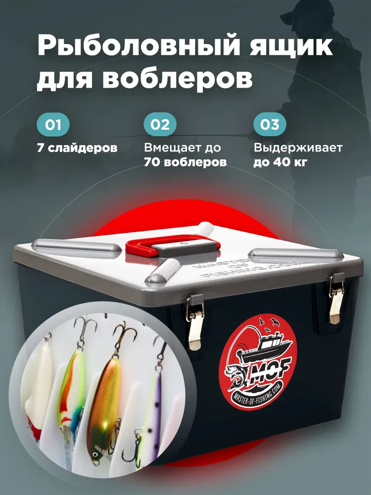 Рыболовный ящик Wobbler Box со слайдерами Bandit/Halco