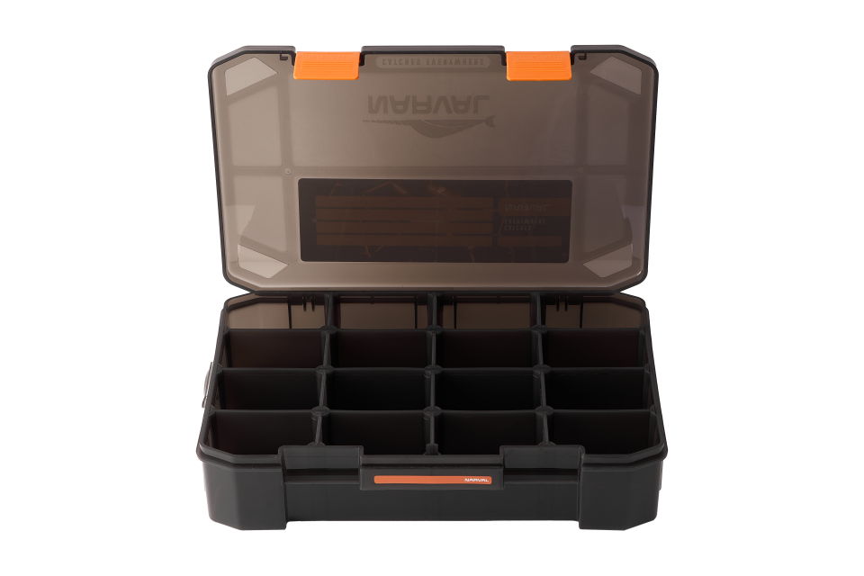 Коробка для снастей Narval Fishing Multi Case 35x23x8cm #Black & Orange