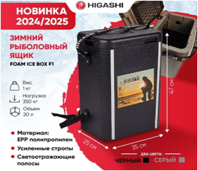 Ящик зимний HIGASHI Black